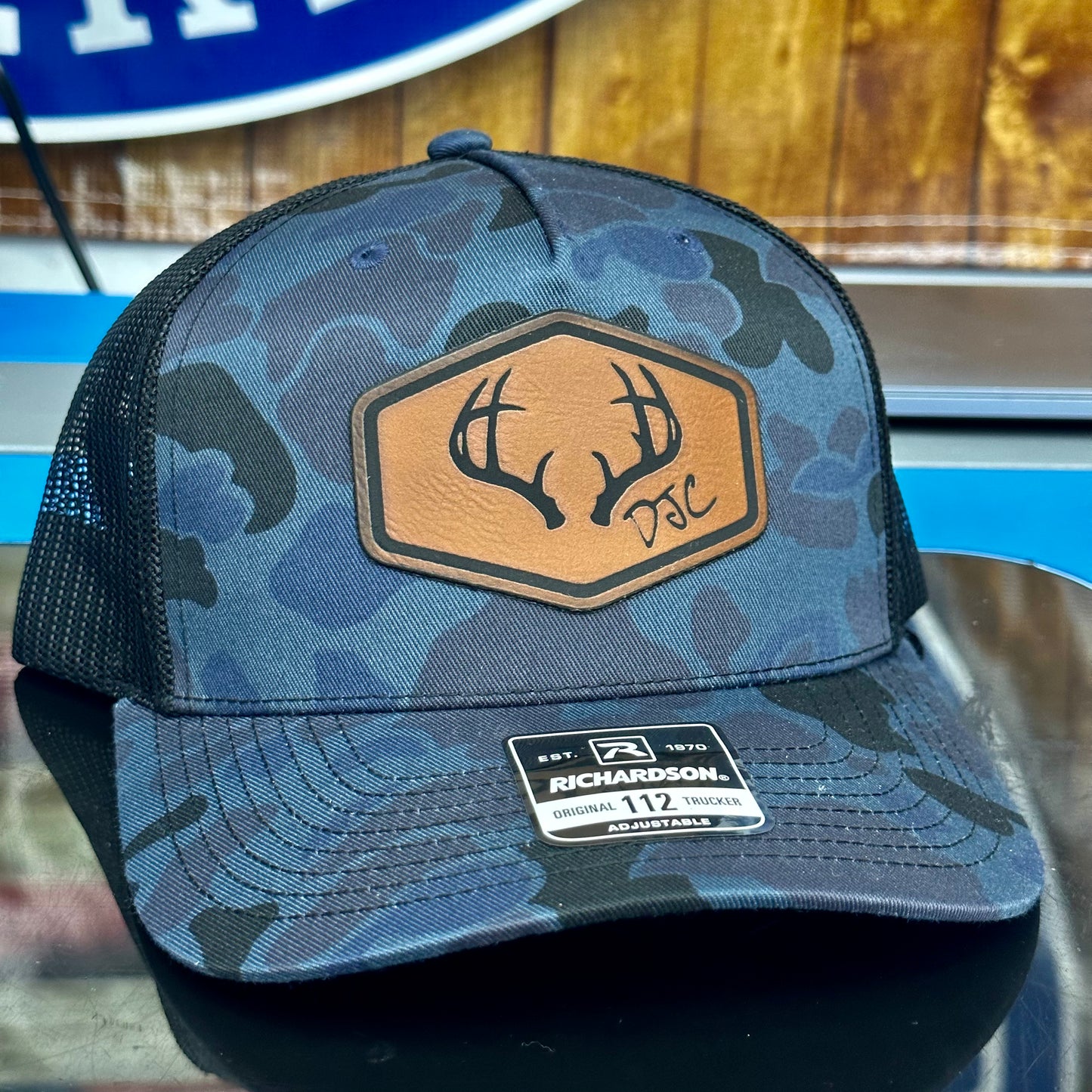 Blue Camo Antlers DJC SnapBack
