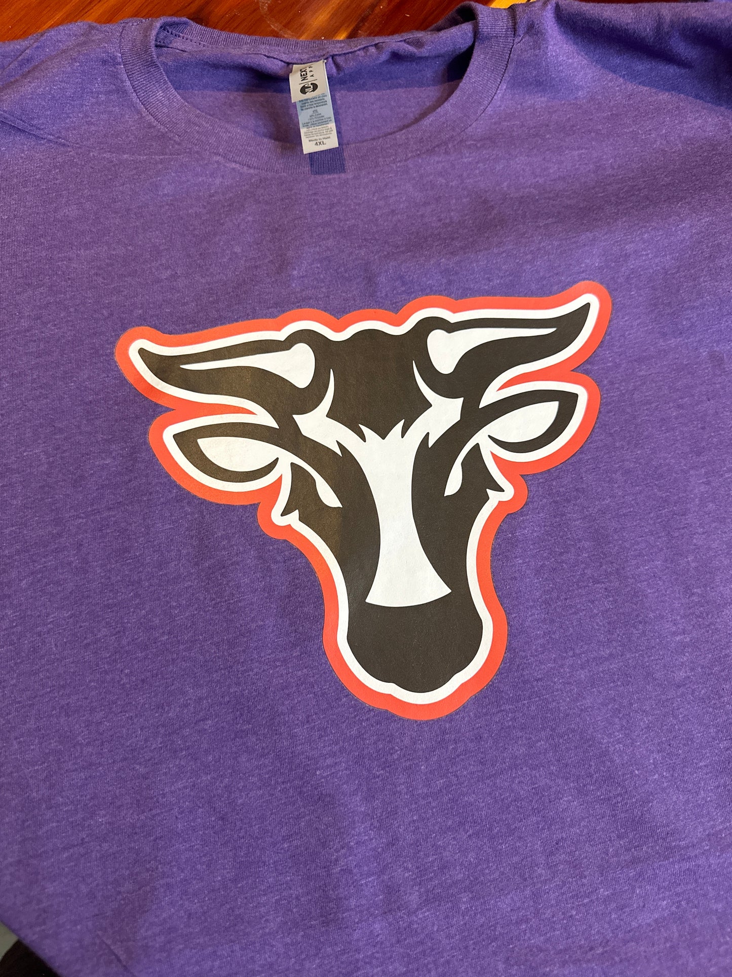 Purple Bull head logo Shirt