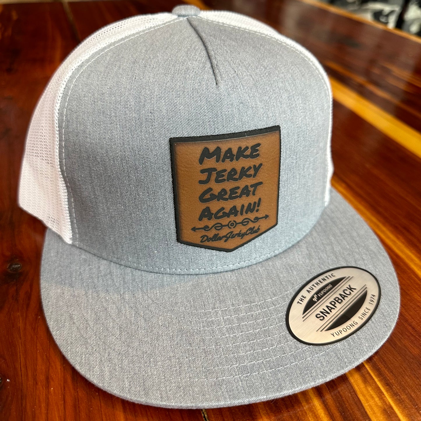 Heather Grey Make Jerky Great Again SnapBack