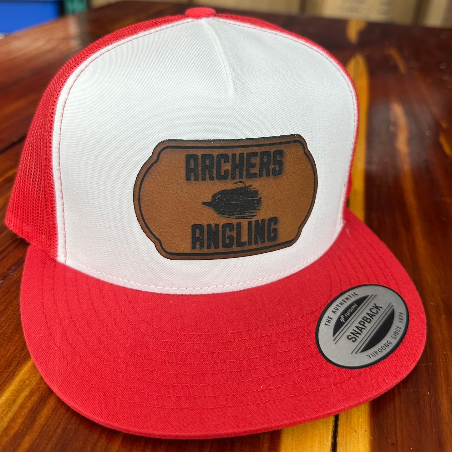 Red & White Flatbill DJC SnapBack