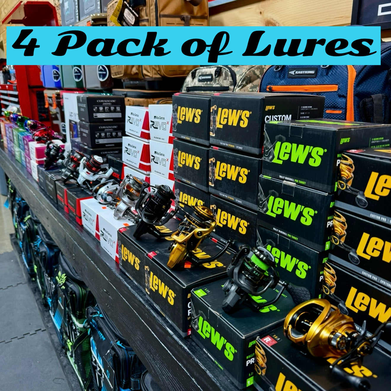 Four pack Soft Plastic Lures