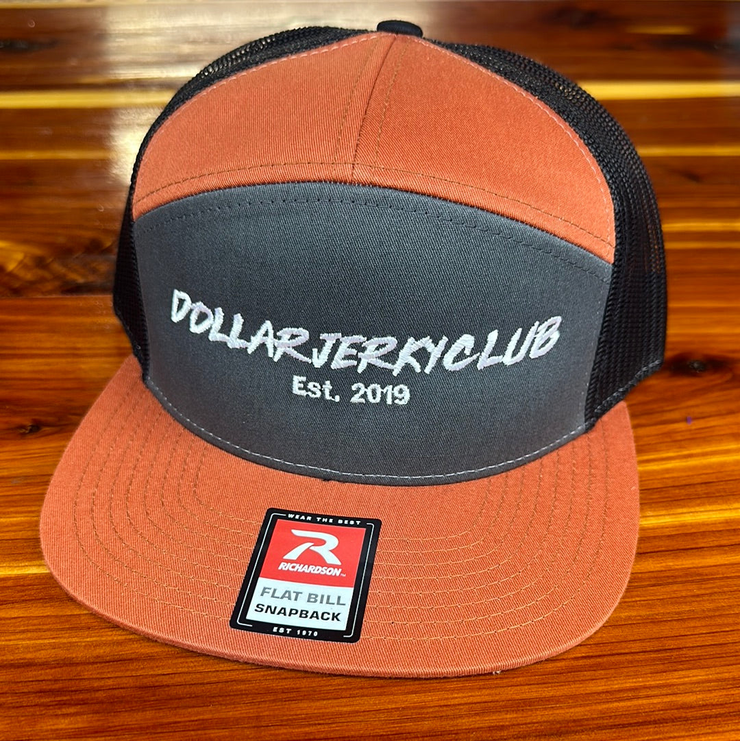 Burnt Orange/Grey Dollarjerkyclub SnapBack