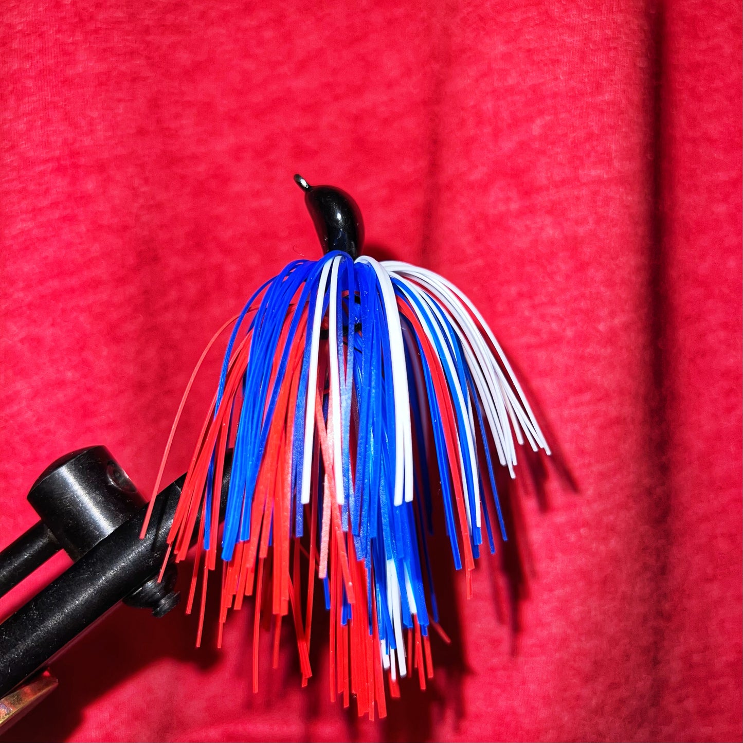 Custom Red, White, and Blue Jig – Archers Custom Jigs